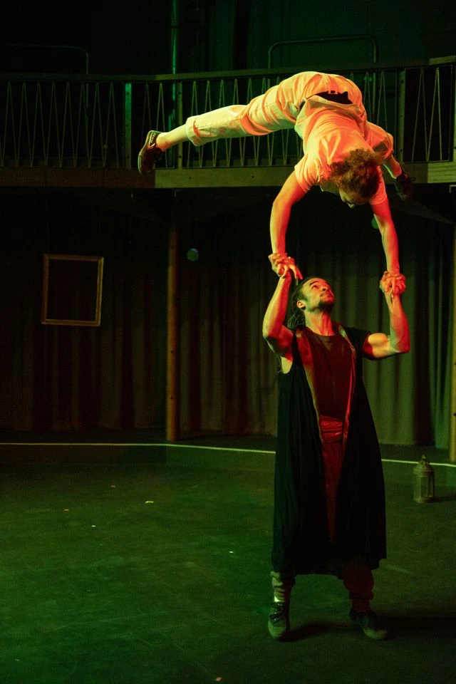 the finished costume on stage