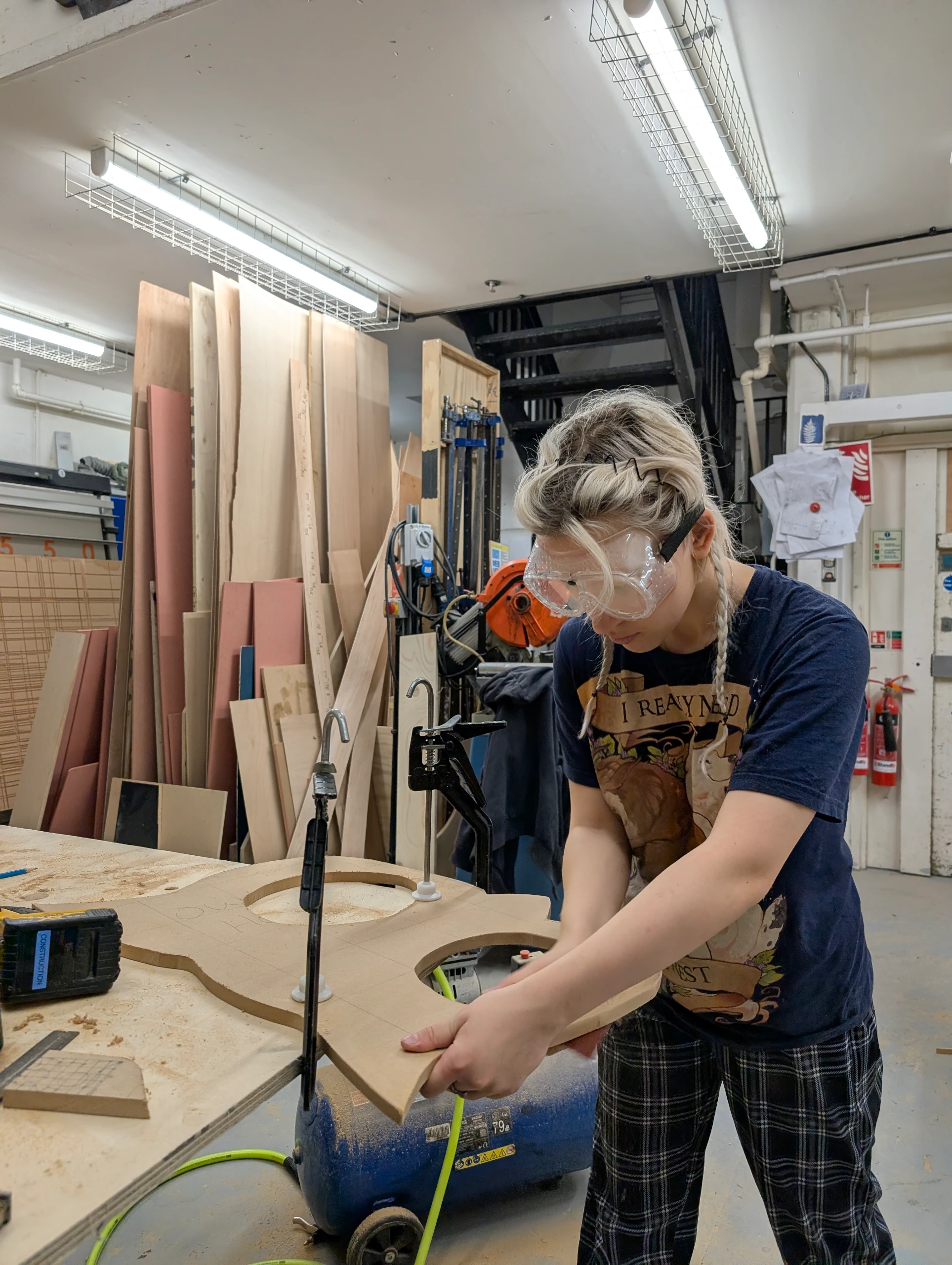 creating a wooden owl flat